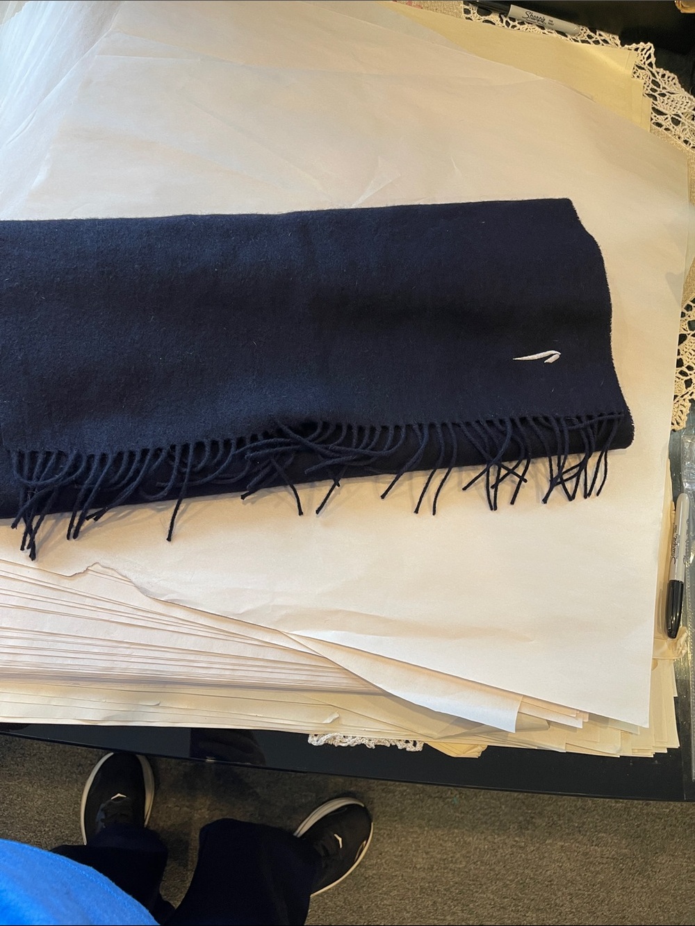 British Airways Cabin Crew Uniform Lambswool Scarf / Wrap by Julien MacDonald